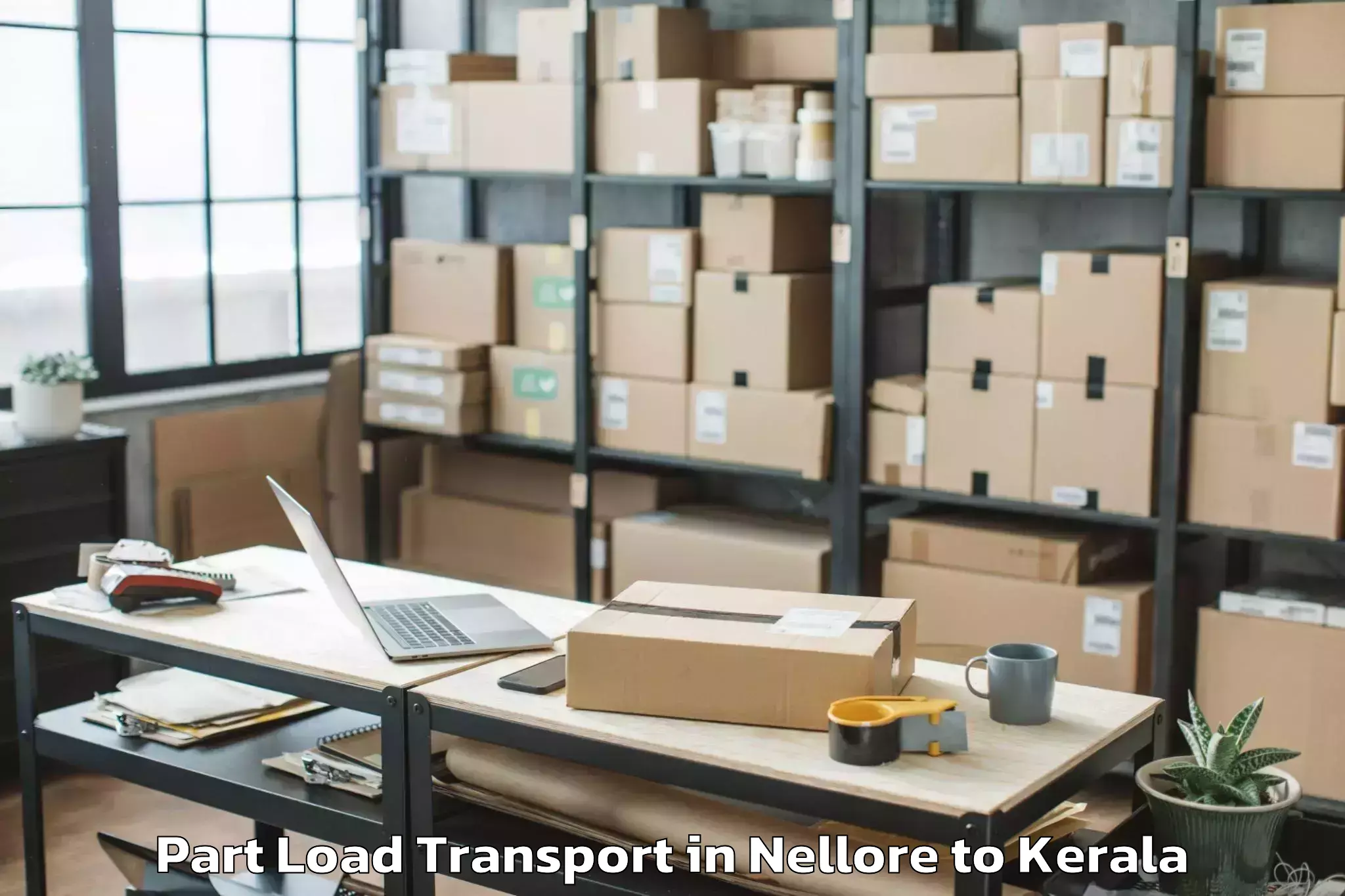 Quality Nellore to Karthikappally Part Load Transport